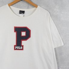 画像1: 90's POLO Ralph Lauren "P" プリントTシャツ L (1)