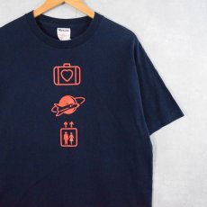 画像1: U2 "ELEVATION TOUR" ロックバンドツアーTシャツ NAVY L (1)