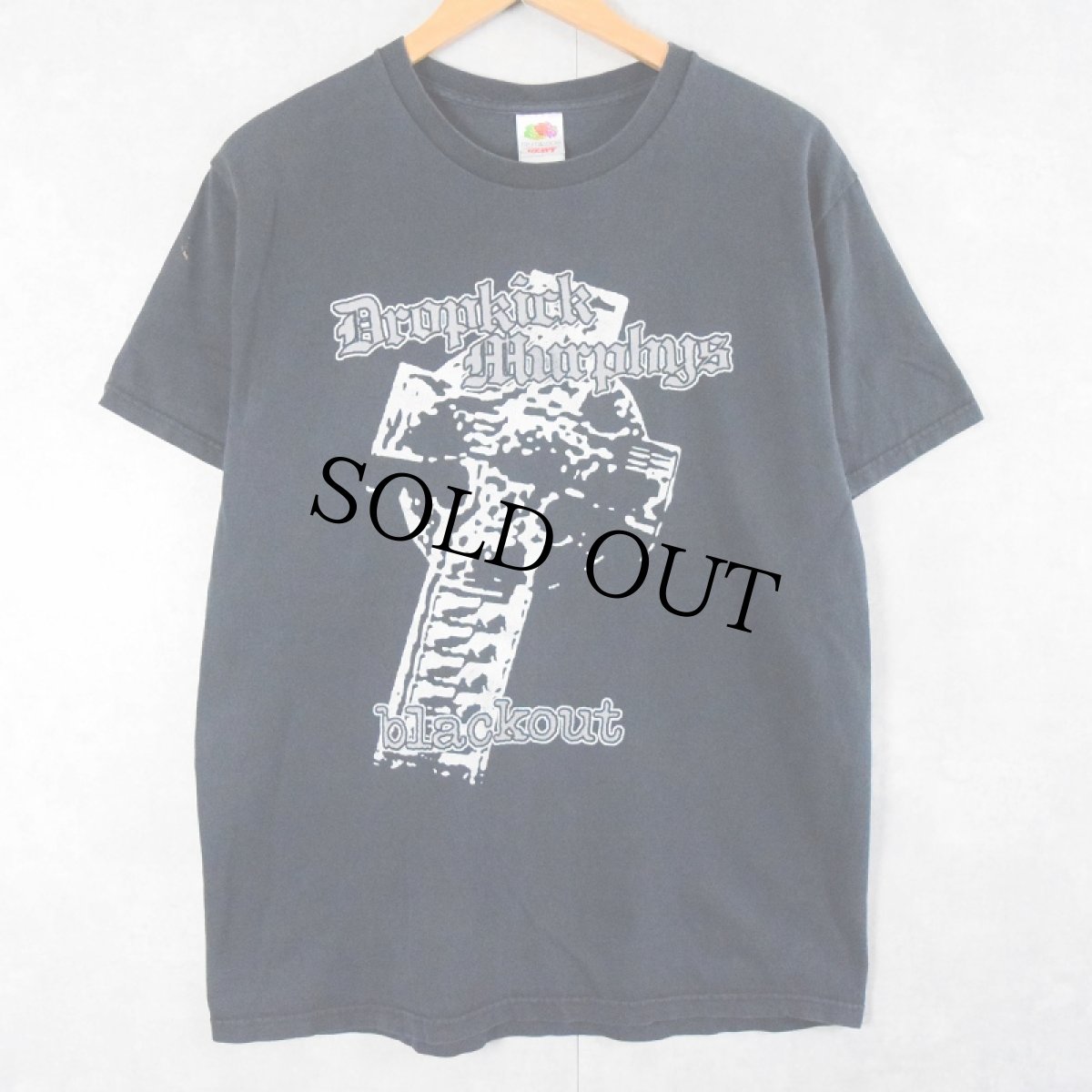 画像1: 【SALE】 Dropkick Murphys "blackout" ケルティック・パンク・バンドアルバムTシャツ L (1)