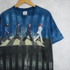 画像1: 1997 THE BEATLES "ABBEY ROAD" タイダイ ロックバンドアルバムTシャツ L (1)