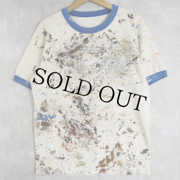 account ペイントTシャツ 白 ホワイト |ヴインテージ古着屋Feeet 通販 名古屋 大須 メンズ
