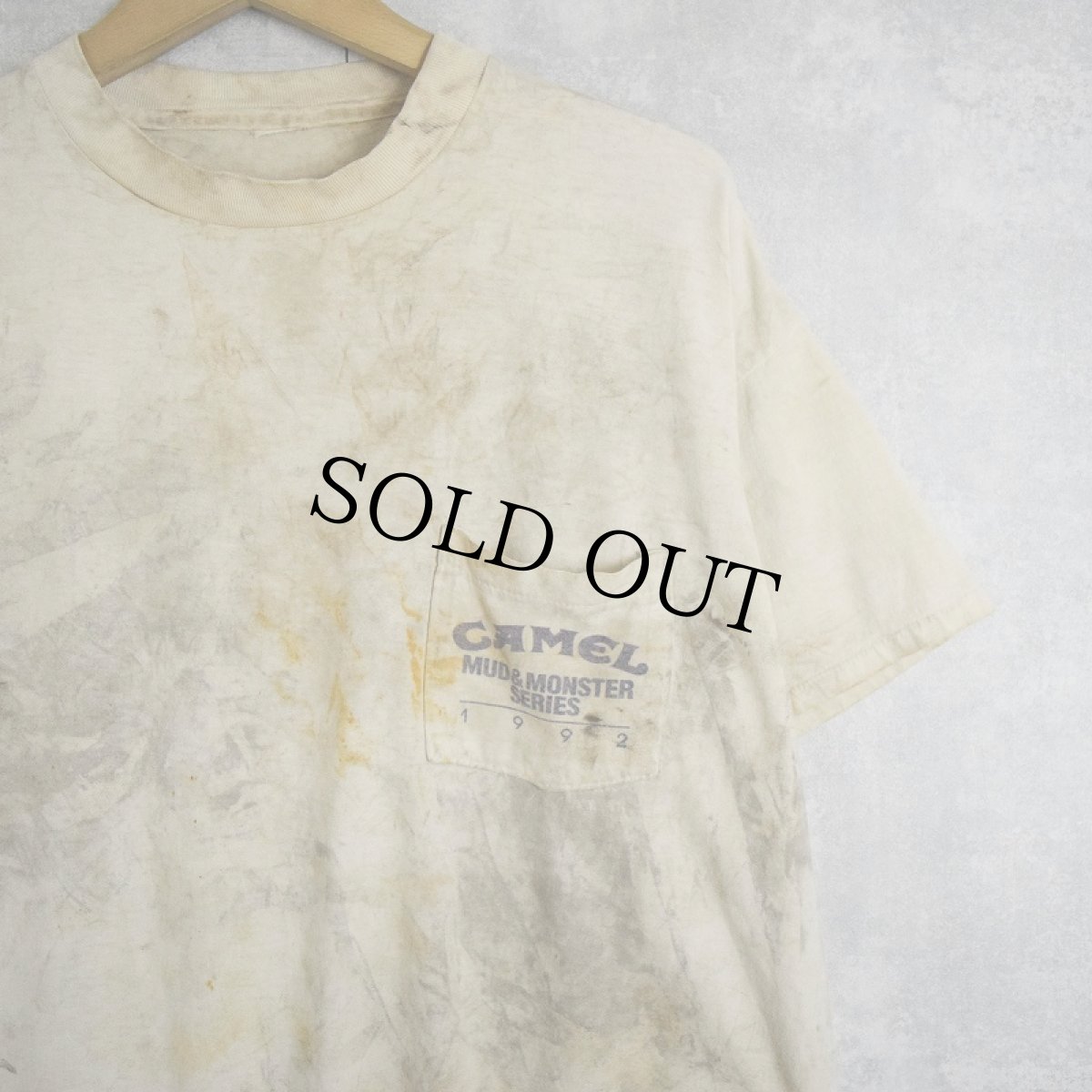 画像2: 1992 CAMEL "MUD & MONSTER" タバコ企業 ロゴプリントポケットTシャツ (2)