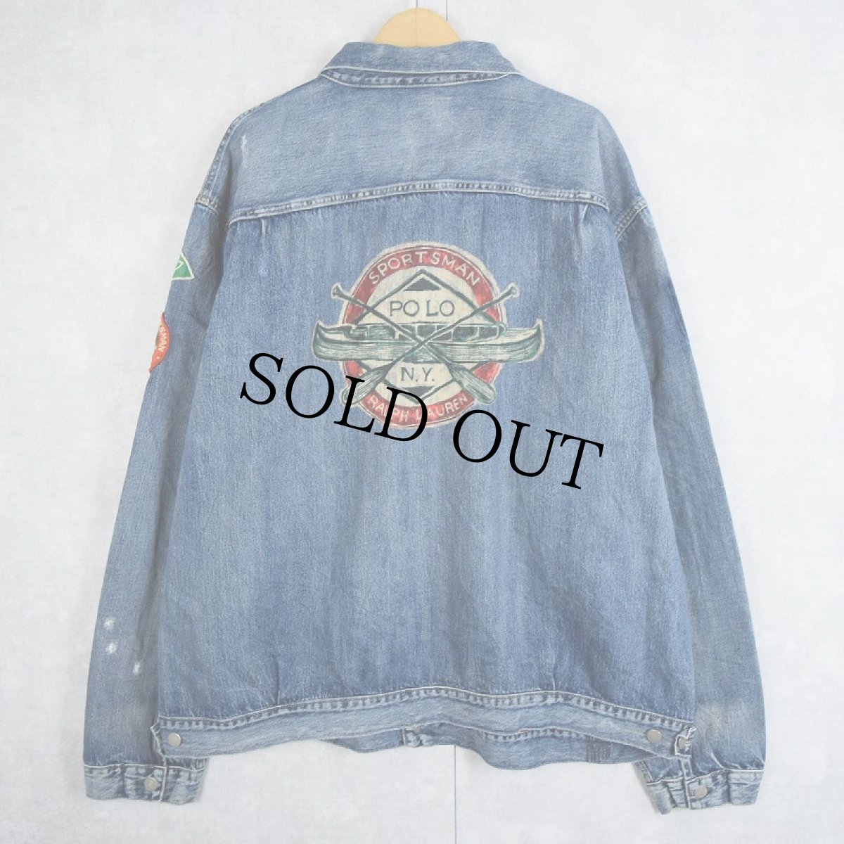 画像2: POLO Ralph Lauren "2nd TYPE" デニムジャケット 3XL (2)
