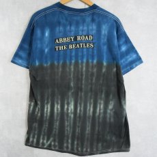 画像2: 1997 THE BEATLES "ABBEY ROAD" タイダイ ロックバンドアルバムTシャツ L (2)