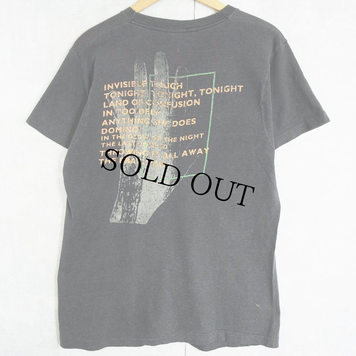 画像2: 80's GENESIS "INVISIBLE TOUCH" ロックバンドアルバムTシャツ (2)