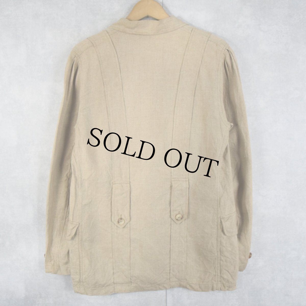 画像2: 80's Ralph Lauren リネンノーフォークジャケット (2)