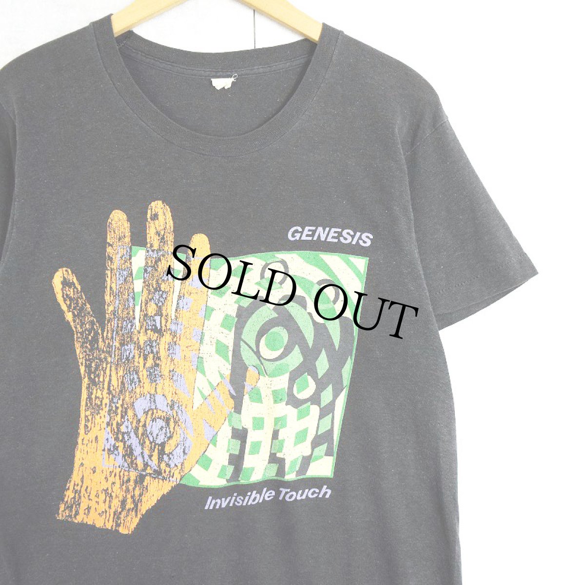 画像1: 80's GENESIS "INVISIBLE TOUCH" ロックバンドアルバムTシャツ (1)