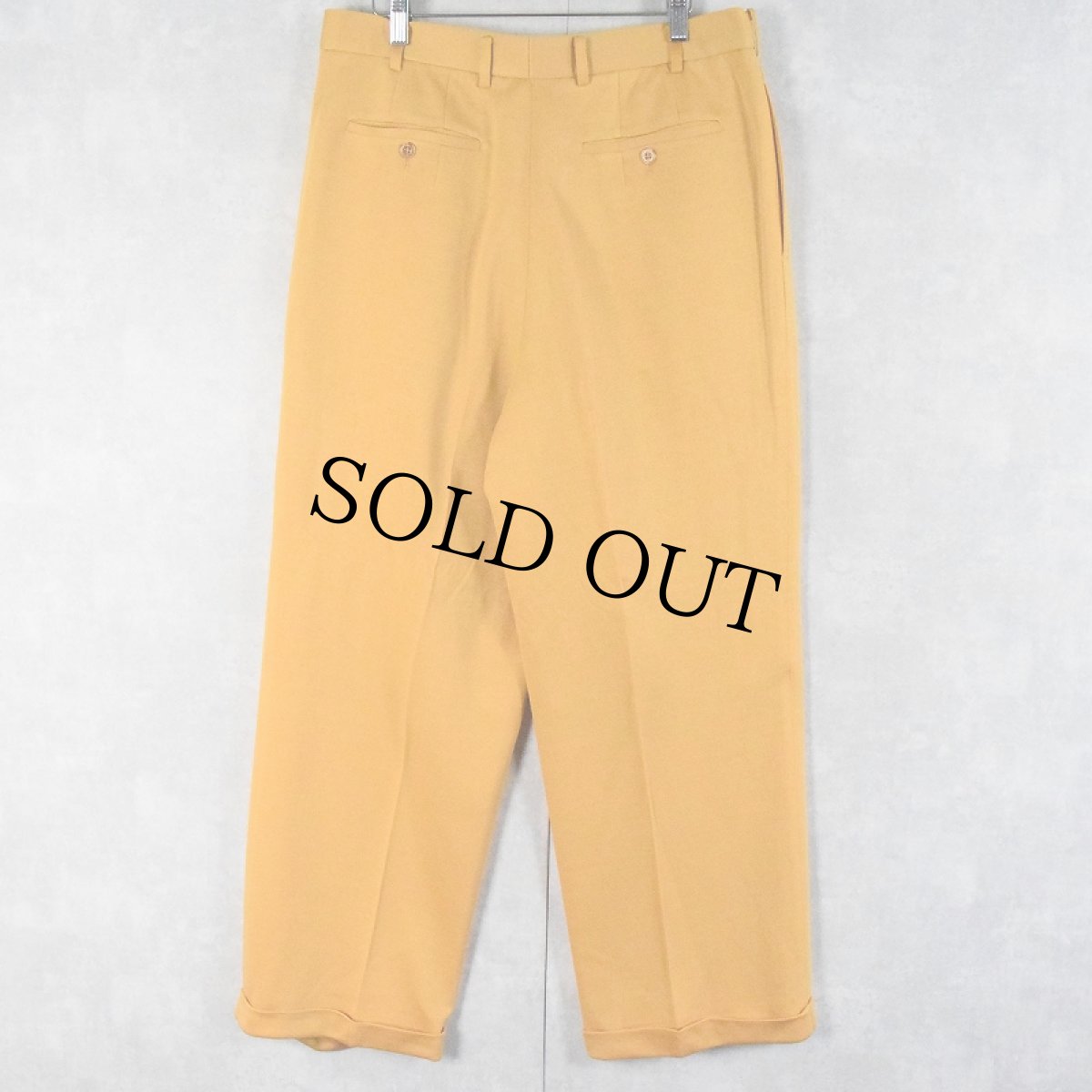 画像2: CREME DE SILK ズートスラックス W34 (2)