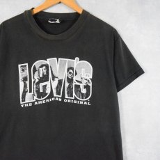 画像1: 90's Levi's USA製 ロゴプリントTシャツ BLACK M (1)