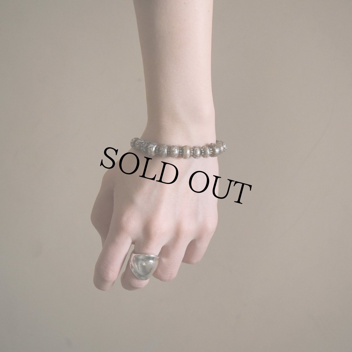 画像2: RORAN "Pearl×Old Silver" ブレスレット (2)