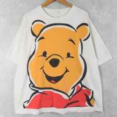 画像1: 90's Disney くまのプーさん キャラクタープリントTシャツ (1)