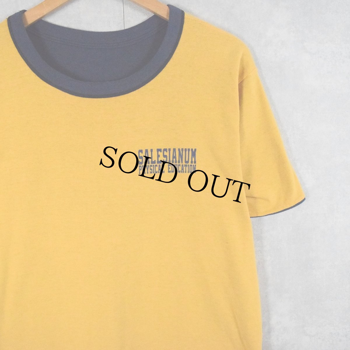 画像2: 70〜80's "SALESIANUM PHYSICAL EDUCATION" ダブルフェイス リバーシブルTシャツ (2)
