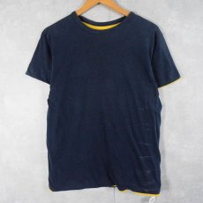 画像2: 80's Champion USA製 トリコタグ "CRH" ダブルフェイス リバーシブルTシャツ L (2)