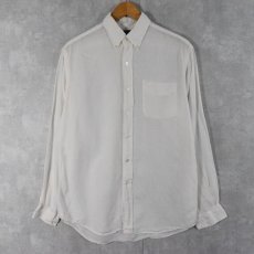 画像1: Ralph Lauren "Custom Fit Fine Linen" リネンボタンダウンシャツ M (1)