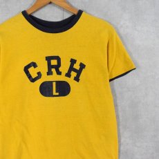 画像1: 80's Champion USA製 トリコタグ "CRH" ダブルフェイス リバーシブルTシャツ L (1)