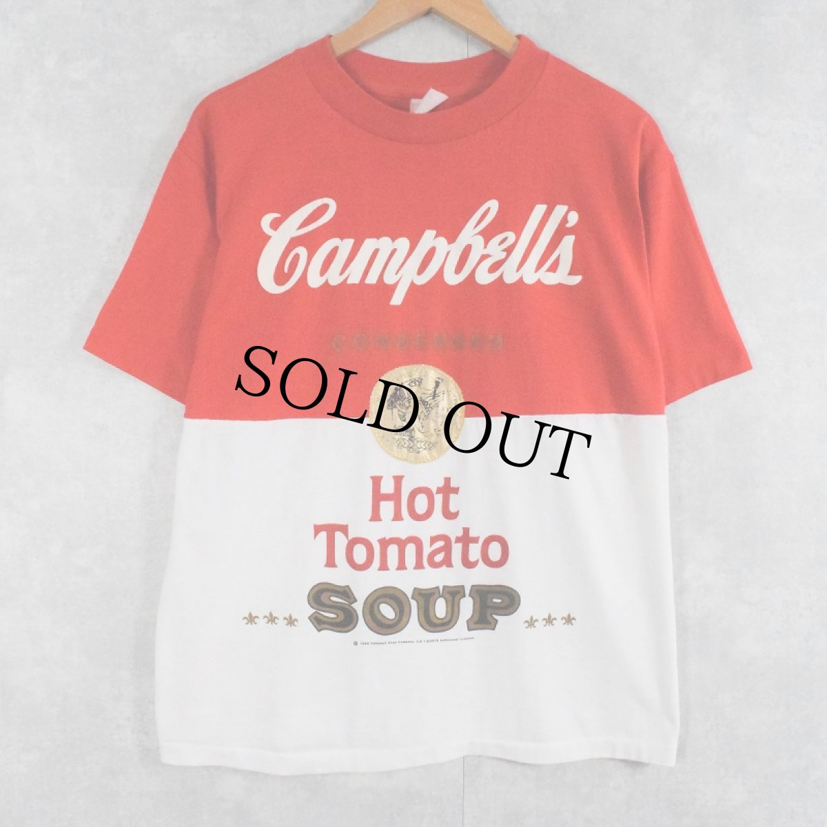 画像1: 80's Campbell's Soup "Hot Tomato" プリントTシャツ XL (1)