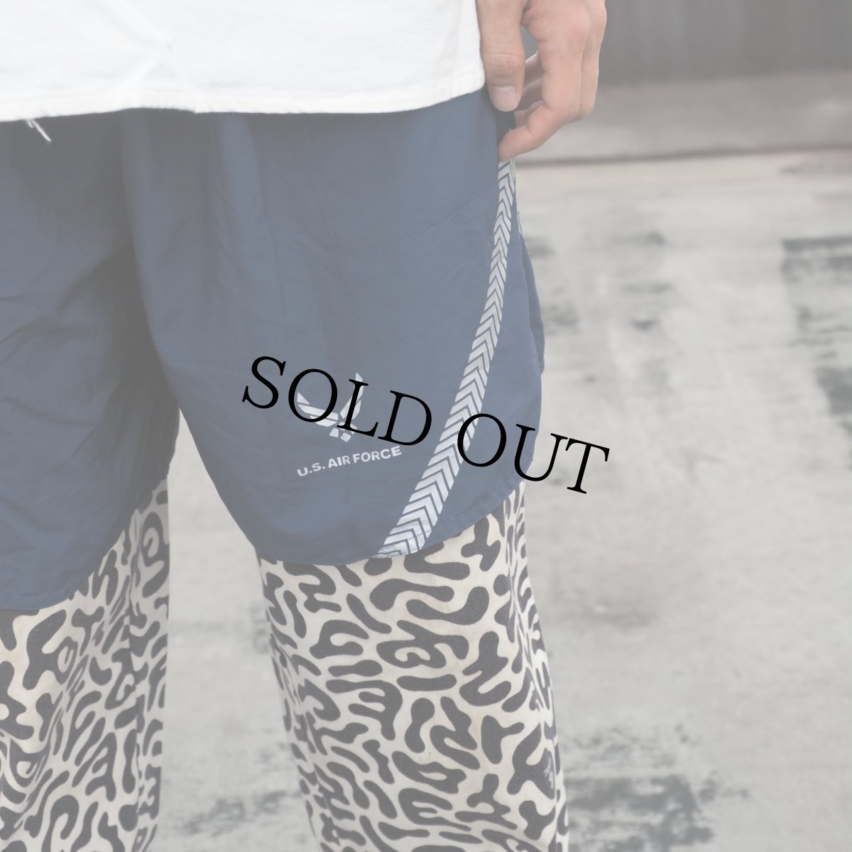 画像3: U.S.AIR FORCE PTU トレーニングショーツ LARGE (3)