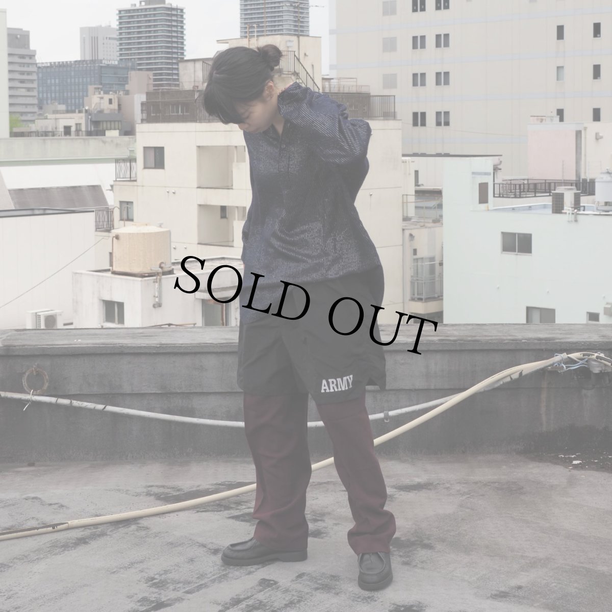 画像3: U.S.ARMY PFU トレーニングショーツ BLACK LARGE (3)