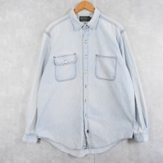 画像1: 80〜90's POLO COUNTRY Ralph Lauren デニムワークシャツ XL (1)
