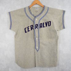 画像1: 40〜50's "CERRALVO" ウールベースボースシャツ (1)