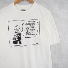 画像1: 90's USA製 ジョークプリントTシャツ XL (1)