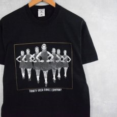 画像1: "TRUNUTY IRISH DANCE COMPANY" ダンスグループTシャツ BLACK M (1)