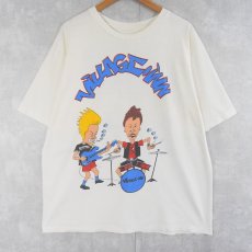 画像1: 90's BEAVIS AND BUTT-HEAD "Haer Rock Pub" キャラクタープリントTシャツ (1)