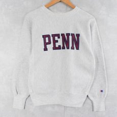 画像2: 90's Champion REVERSE WEAVE "PENN" プリントスウェット S (2)