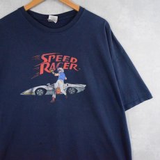 画像1: SPEED RACER アニメプリントTシャツ NAVY XL (1)