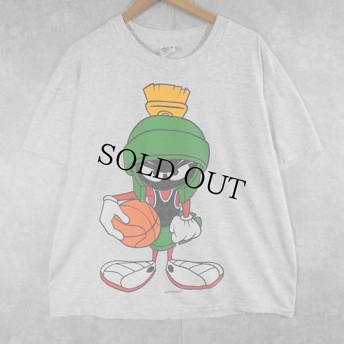 画像1: 90's Looney Tunes USA製 "Marvin the Martian" キャラクタープリントTシャツ XL (1)