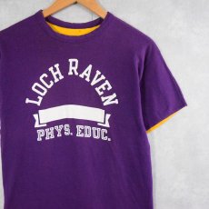 画像1: 70's Champion USA製 バータグ "LOCH RAVEN PHYS. EDUC." ダブルフェイス リバーシブルTシャツ M (1)