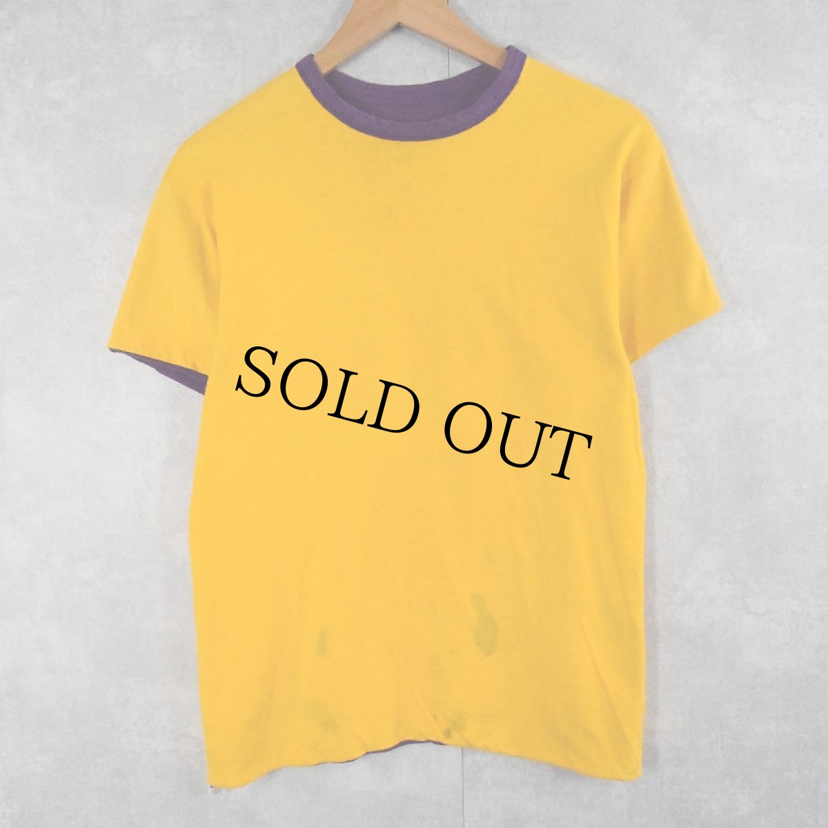 画像2: 70's Champion USA製 バータグ "LOCH RAVEN PHYS. EDUC." ダブルフェイス リバーシブルTシャツ M (2)