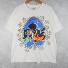 画像1: 90's Disney Aladdin USA製 "Jasmine & Rajah" キャラクタープリントTシャツ XL (1)