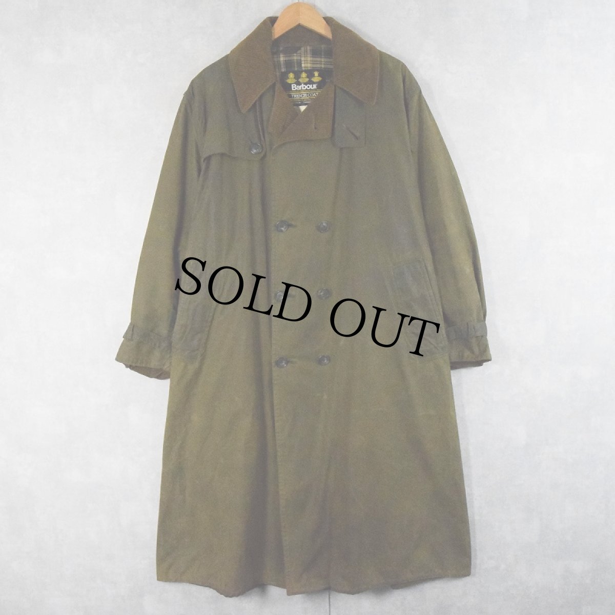 画像1: 80's Barbour England製 "TRENCH COAT" 3ワラント SIZE42 (1)