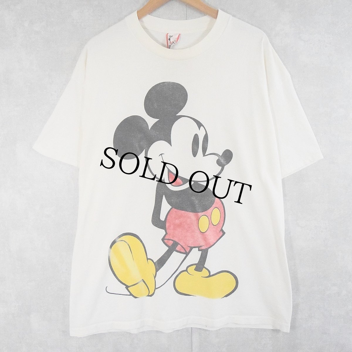 画像1: 90's Disney USA製 MICKEY MOUSE キャラクター大判プリントTシャツ  (1)