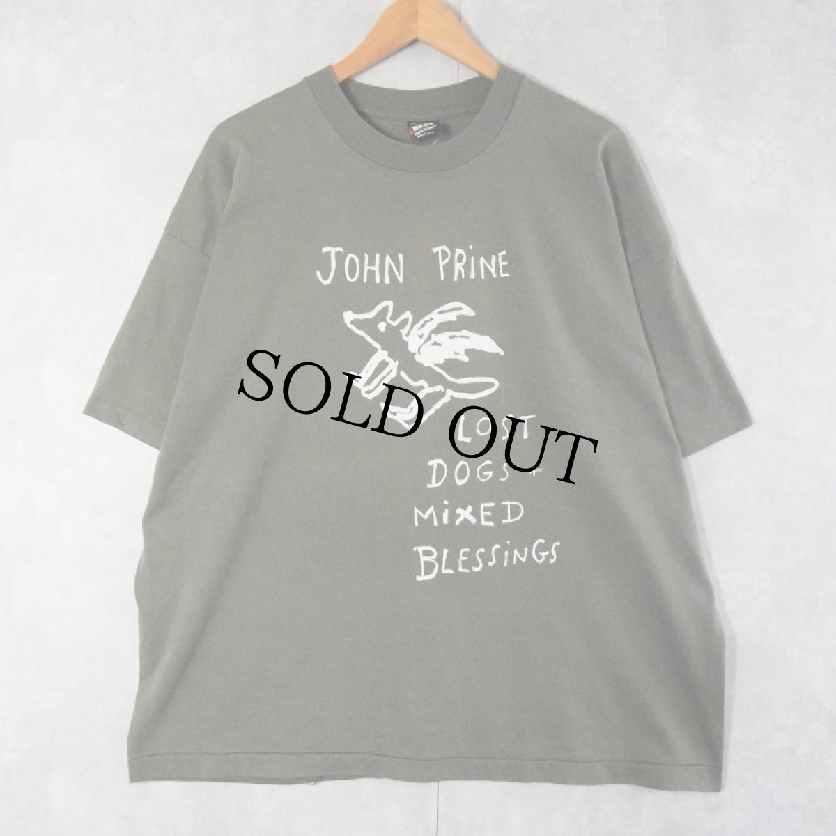 画像1: 90's John Prine USA製 "JOHN PRINE ON TOUR" シンガーソングライター ツアーTシャツ XXL (1)