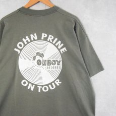 画像2: 90's John Prine USA製 "JOHN PRINE ON TOUR" シンガーソングライター ツアーTシャツ XXL (2)