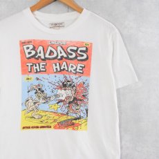 画像1: ENERGIE "BADASS THE HARE" イラストプリントTシャツ S (1)