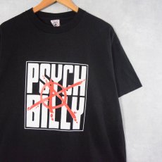 画像1: "PSYCH BILLY" プリントTシャツ L (1)