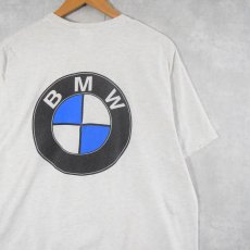 画像1: BMW 自動車メーカー ロゴプリントTシャツ (1)