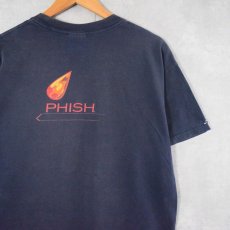 画像2: 2000's PHISH "NEW YEAR'S" ロックバンドTシャツ NAVY L (2)