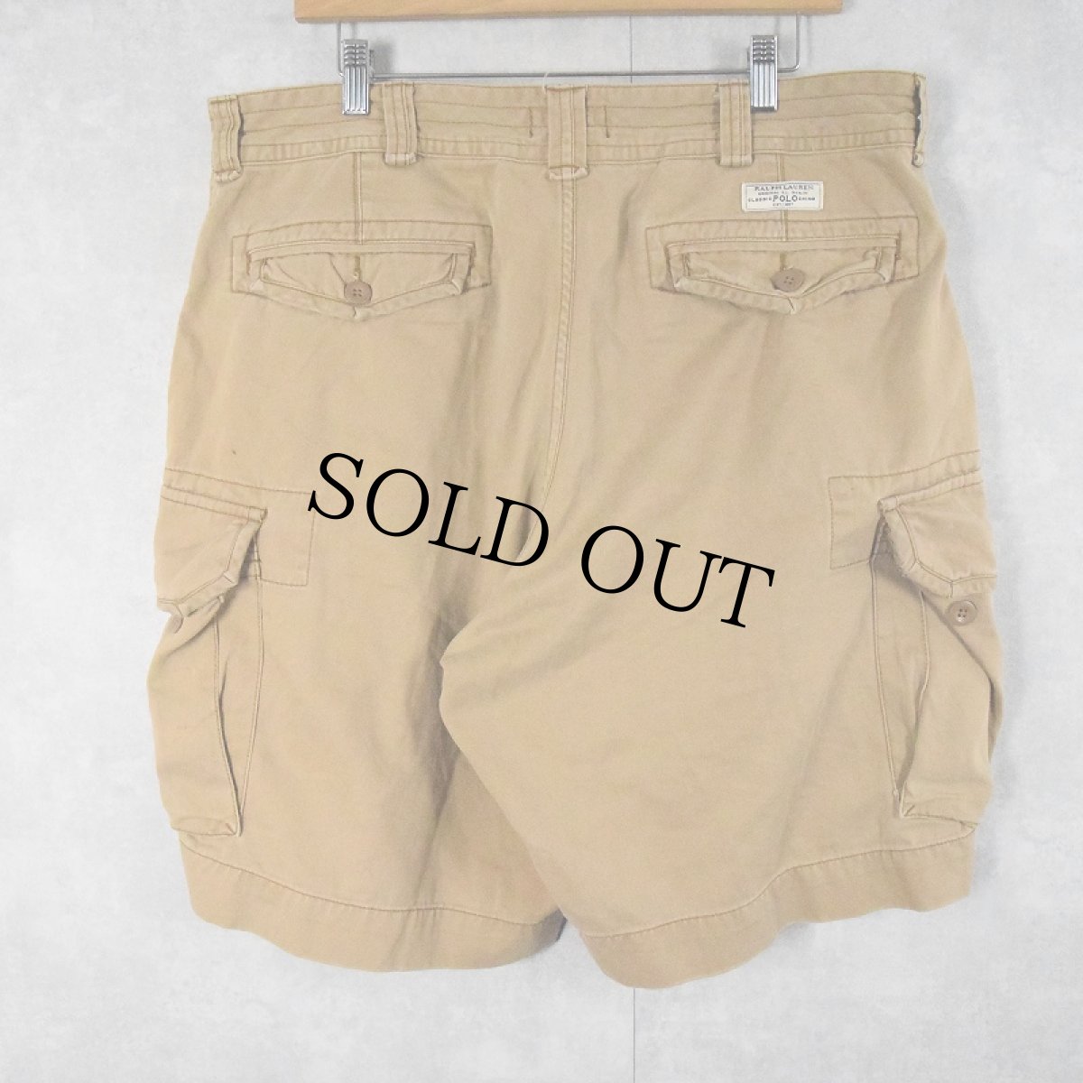 画像2: POLO Ralph Lauren コットンカーゴショーツ W39 (2)