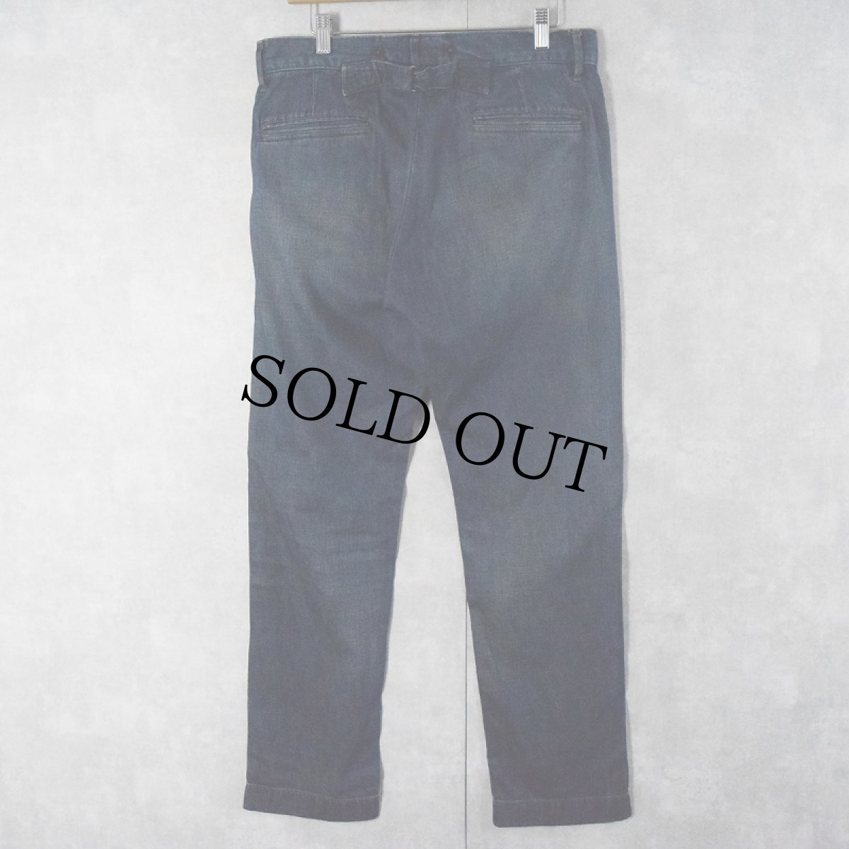 画像2: Ralph Lauren RRL バックルバック デニムパンツ W33 (2)