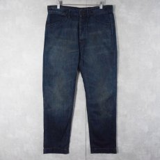 画像1: Ralph Lauren RRL バックルバック デニムパンツ W33 (1)