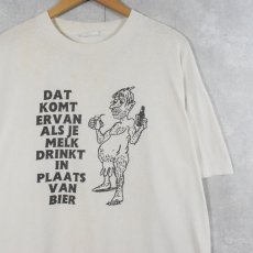 画像1: 90's "DAT KOMT ERVAN ALS JE..." シュールイラストTシャツ XL (1)