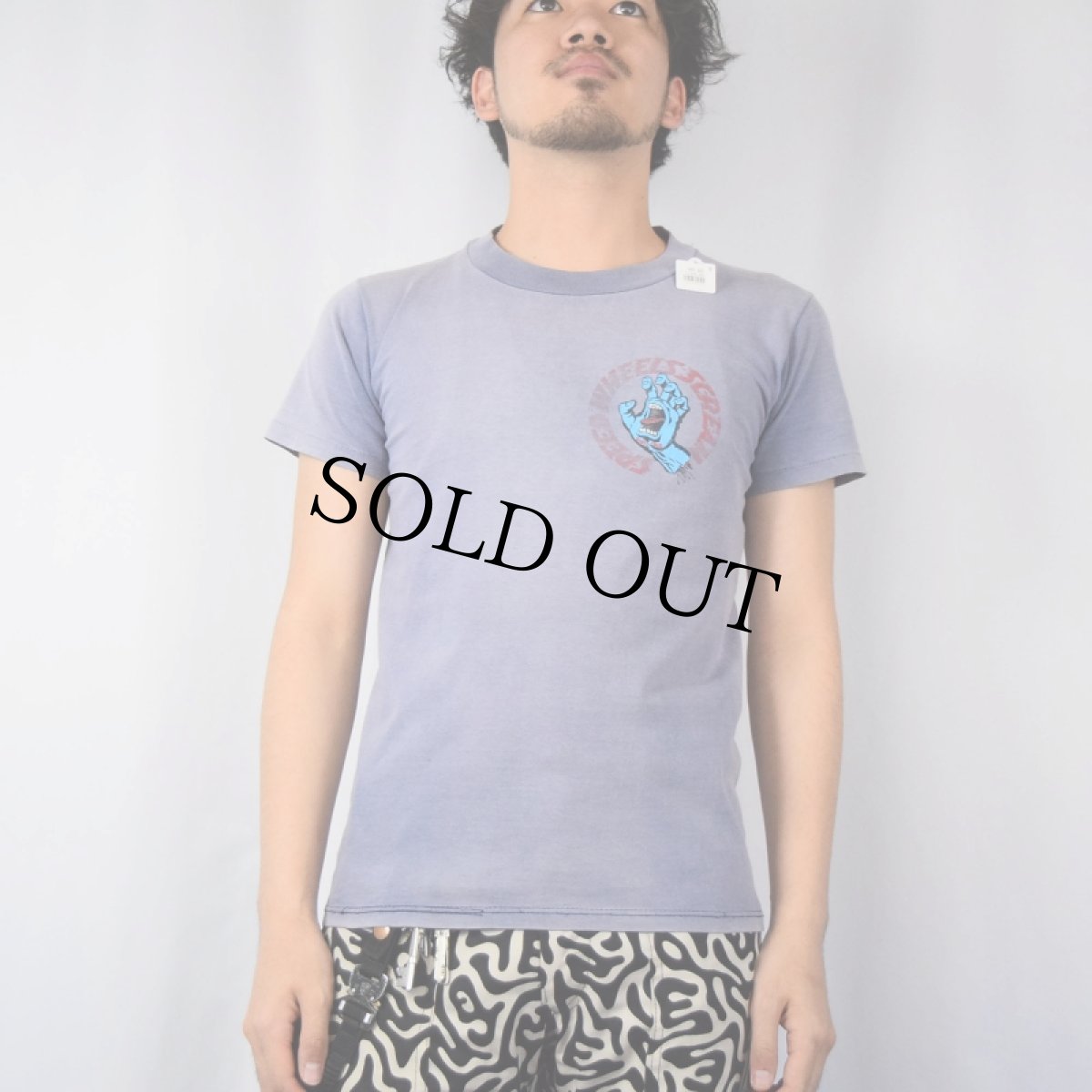 画像4: 80's SANTA CRUZ USA製 "SCREAMING HAND" ロゴプリントTシャツ S (4)