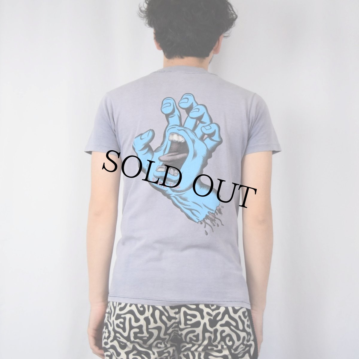 画像5: 80's SANTA CRUZ USA製 "SCREAMING HAND" ロゴプリントTシャツ S (5)