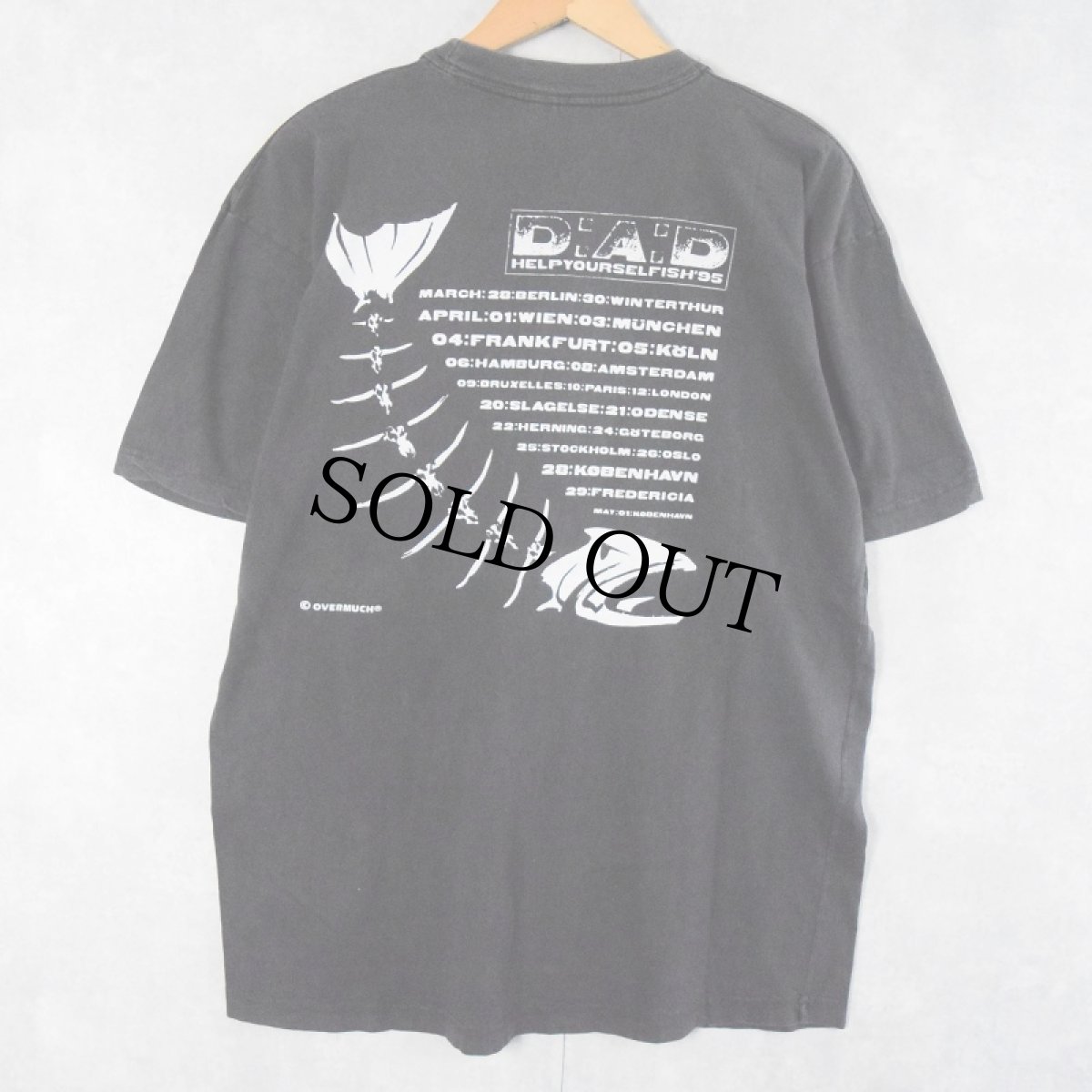 画像2: D-A-D "Helpyourselfish" ロックバンドツアーTシャツ XL (2)