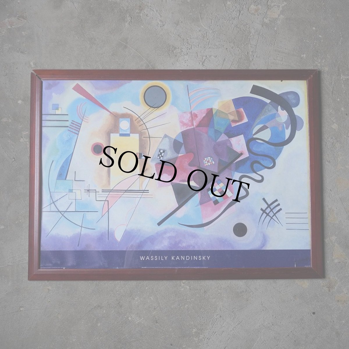 画像1: 【SALE】 WASSILY KANDINSKY "Yellow-Red-Blue" ENGLAND製 Art Poster (1)