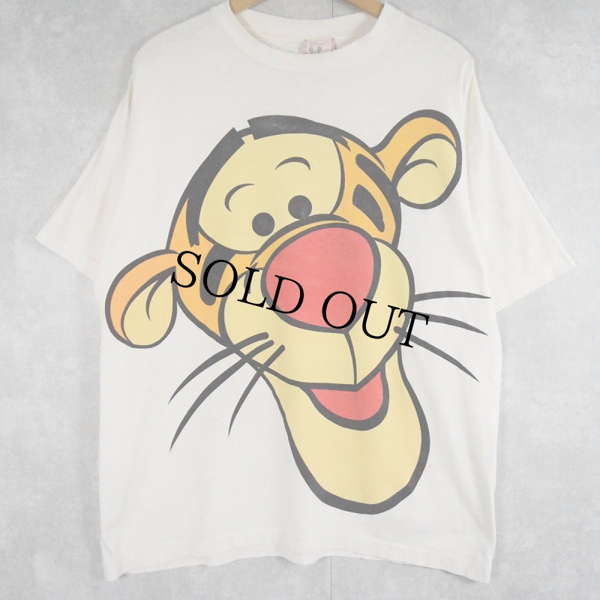 画像1: 90's Disney USA製 Tigger キャラクタープリントTシャツ ONESIZE (1)